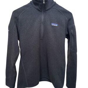 Patagonia Women's Charcoal Quarter-Zip Sweater